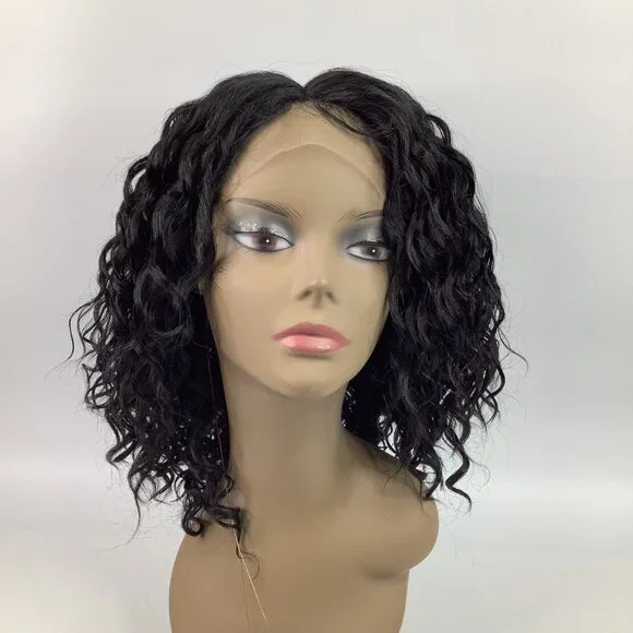Outre Lace Front Yanara Wig Color 1 Curly HD Transparent Lace Pre-Plucked - Picture 1 of 9